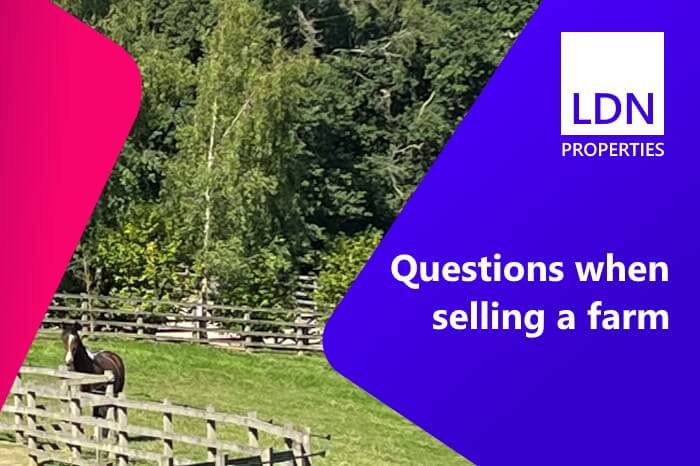 Questions when selling a farm - section header Questions when selling a farm