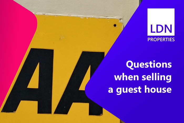 Questions when selling a guest house - section header Questions when selling a guest house