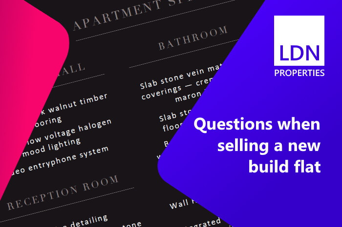 Questions when selling a new build flat - section header Questions when selling a new build flat