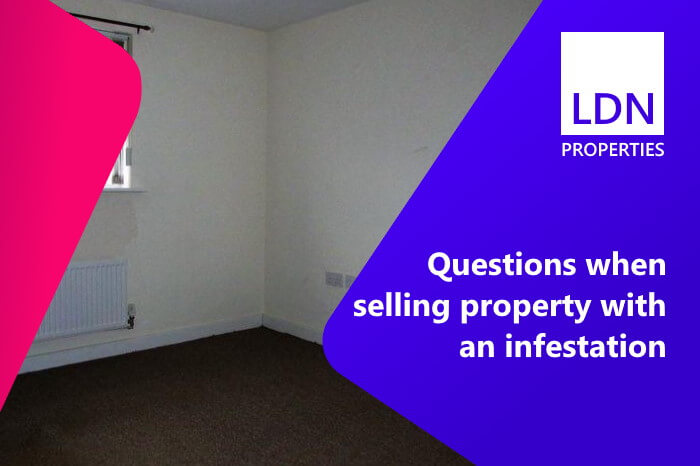 Questions when selling with infestation - section header Questions when selling with infestation