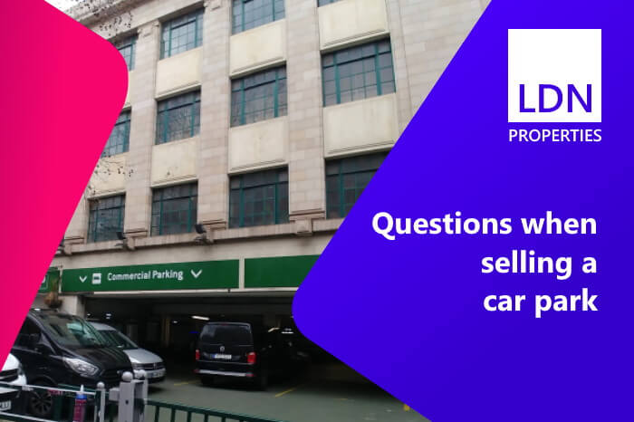 Questions when selling a car park - section header Questions when selling a car park