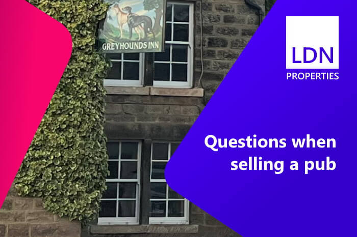 Questions when selling a pub - section header Questions when selling a pub