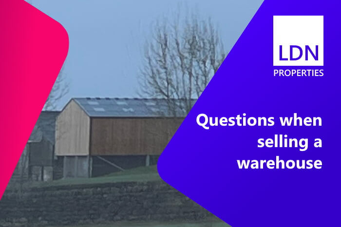 Questions when selling a warehouse - section header Questions when selling a warehouse