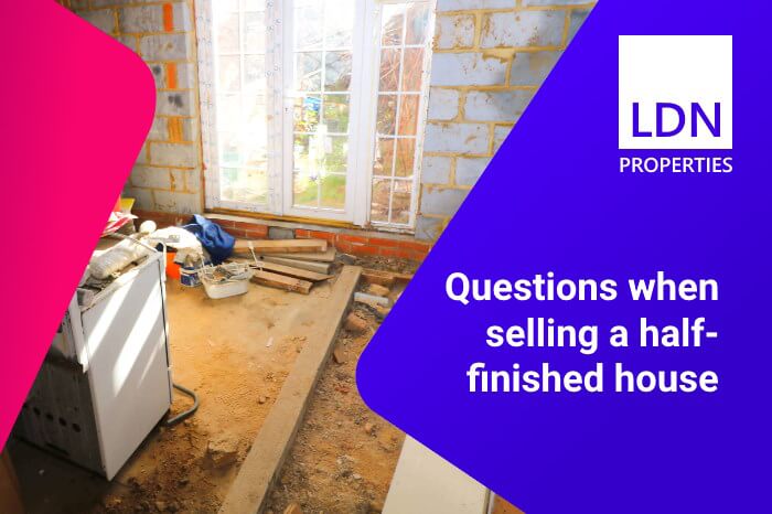 Questions when selling half-finished house - title image Questions when selling half-finished house