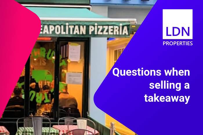 Questions when selling a takeaway - section header Questions when selling a takeaway