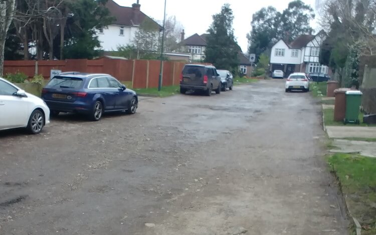 House on private road House on private road