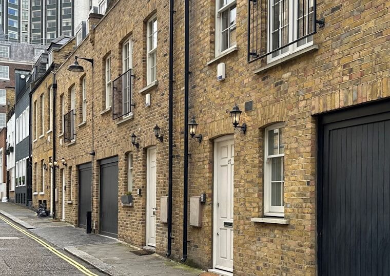 House on street with drainage problems House with drainage problems