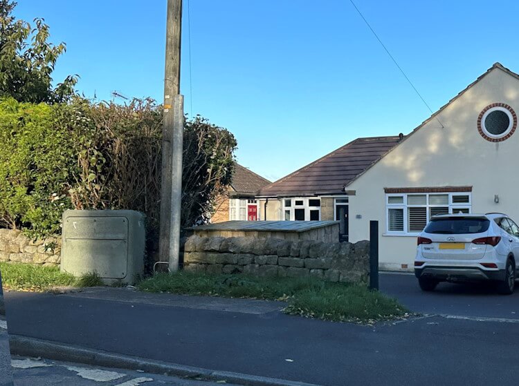 Woolaway house that has been rendered Woolaway house