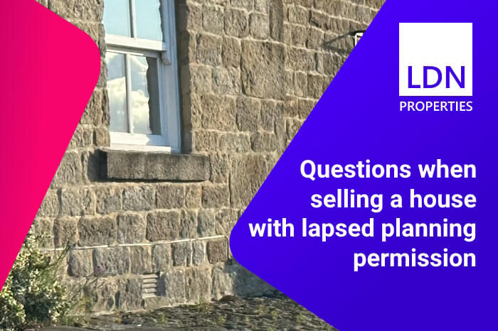Questions when selling a house with lapsed planning permission - section header Questions when selling a house with lapsed planning permission