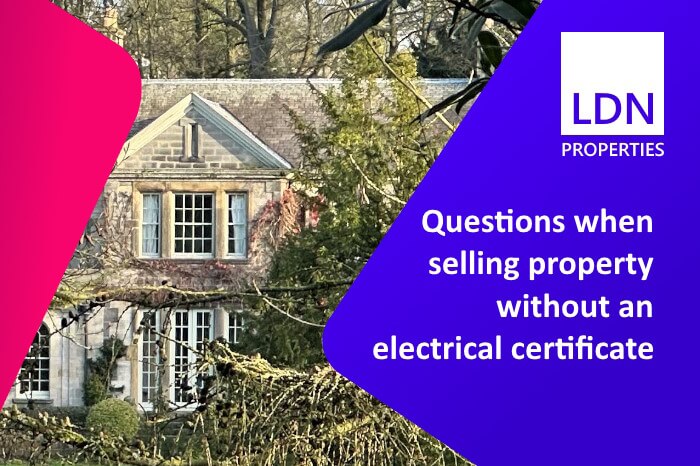 Questions when selling property without an electrical certificate - section header Questions when selling property without an electrical certificate