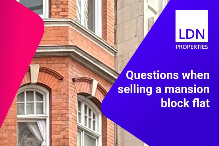 Questions when selling a mansion block flat- section header Questions when selling a mansion block flat
