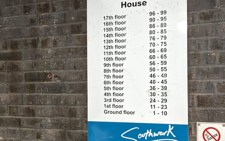 Sell a high-rise flat - building sign Sell a high-rise flat