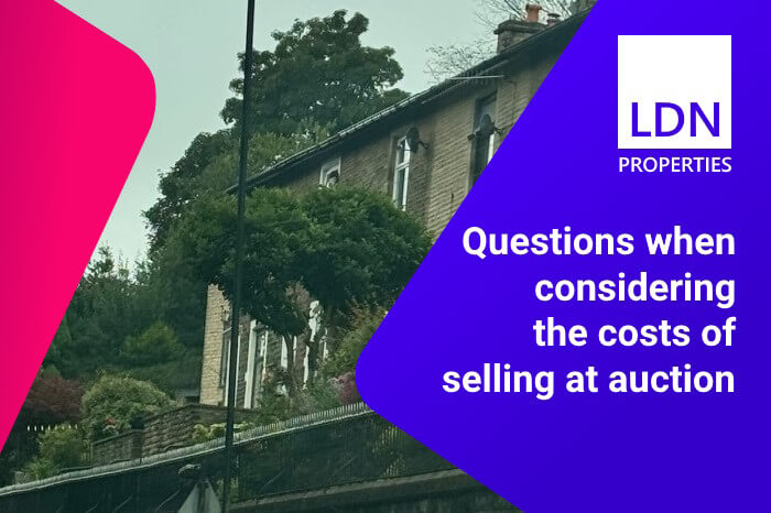 Questions when considering the costs of selling at auction - section header Questions when considering the costs of selling at auction