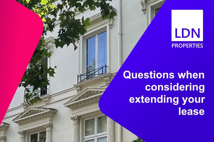 Questions when extending lease - section header Questions when extending lease