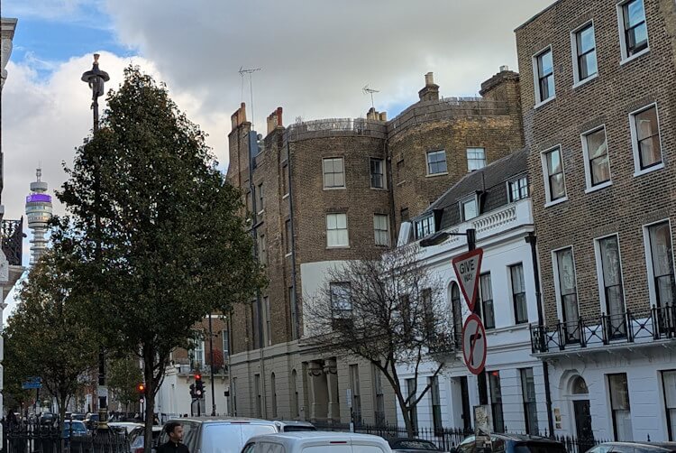 Street of short lease flats in Kensington