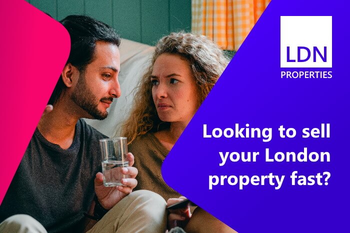 Couple discussing if they should sell their London house fast